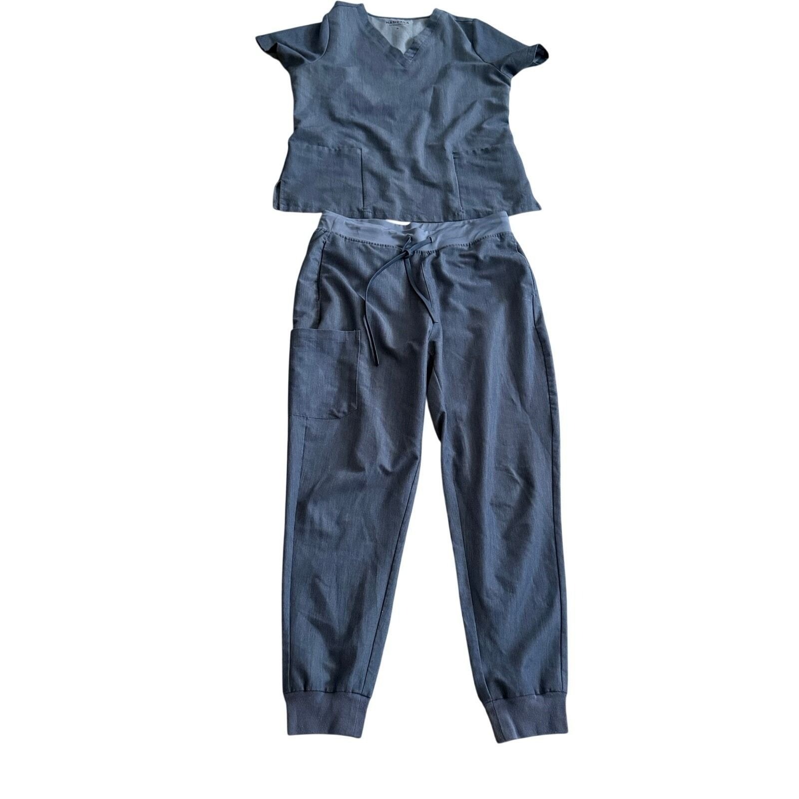 Mandala Scrub Set Sz M Gray Nurse Workwear Euc Medical Professional Lightweight — image 2 of 8